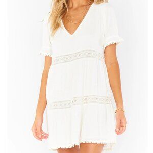 Show me your Mumu White Hera Mini Dress
